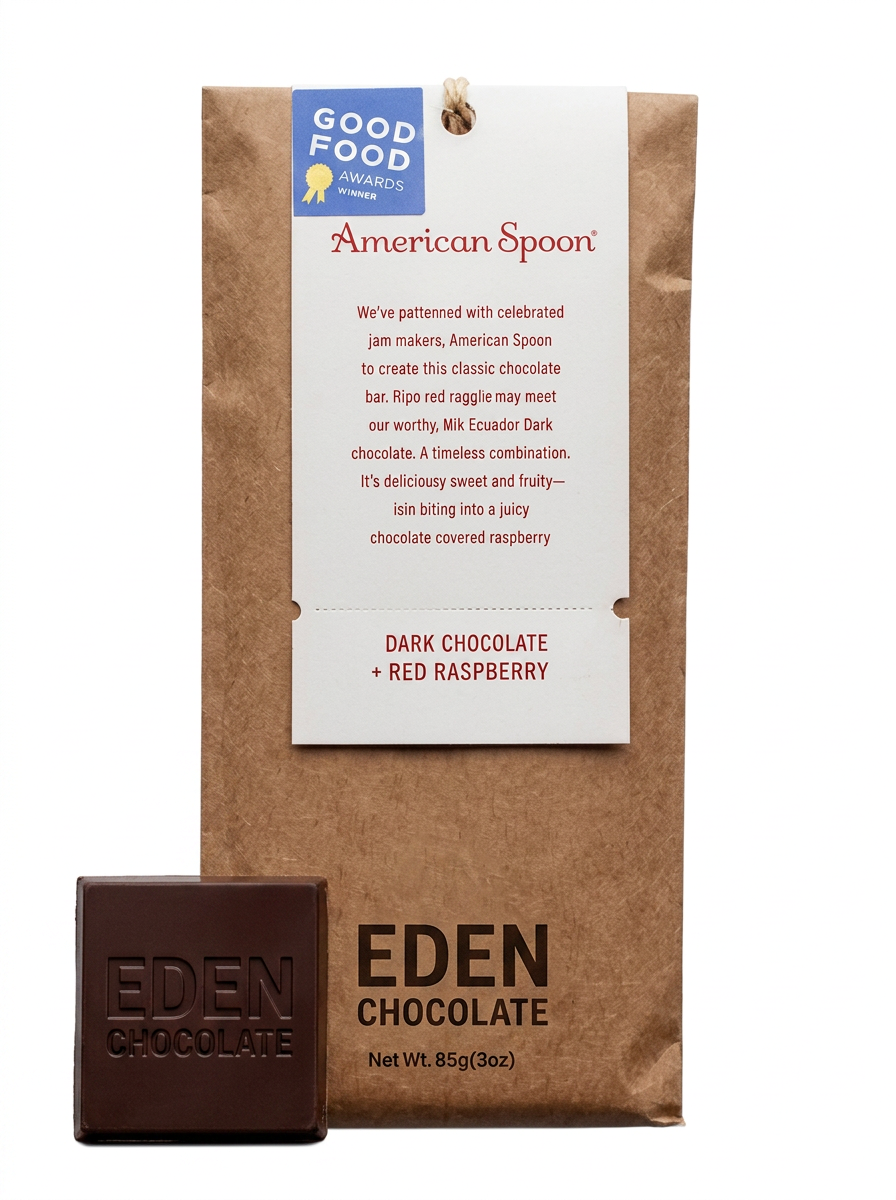 Dark Chocolate + Red Raspberry CollaBARation Bar